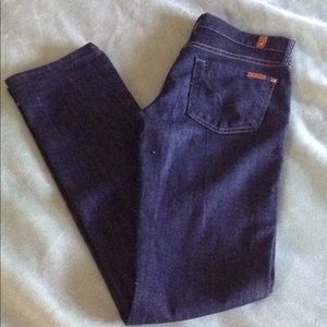 7 for all mankind women's straightleg jeans, 25